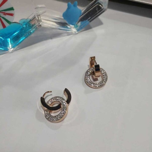 Brincos pendentes femininos G329 rosa velho