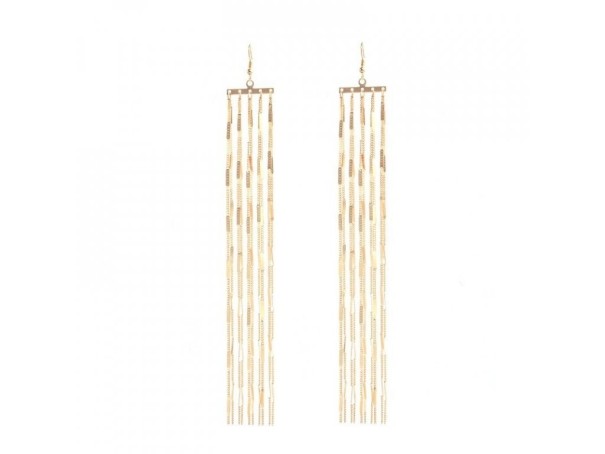 Brincos pendentes femininos G420 dourado