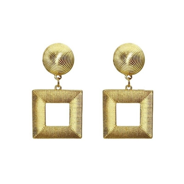 Brincos pendentes femininos G623 dourado 2