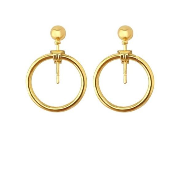 Brincos pendentes femininos H746 dourado