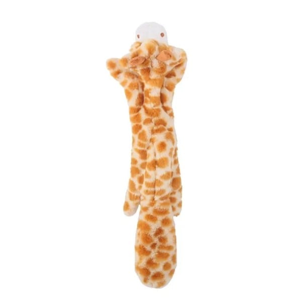 Brinquedo de peluche a apitar para cães 45 cm Girafa sem enchimento Brinquedo interativo resistente Brinquedo a apitar para roer Brinquedo macio 1