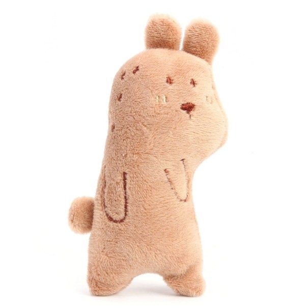Brinquedo de peluche para cães e gatos castanho claro