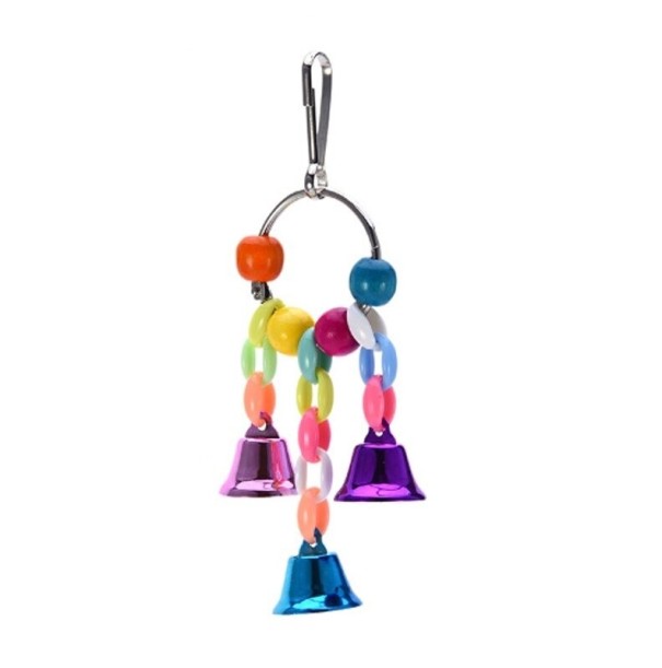 Brinquedo suspenso com sinos para pássaros C859 1