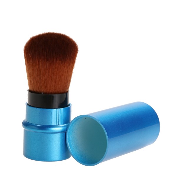 Brocha retráctil para polvos azul oscuro
