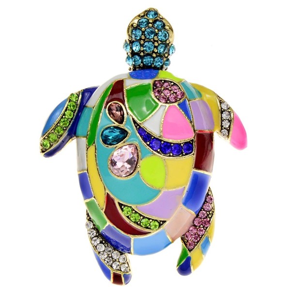 Broche de tortuga adornado 1