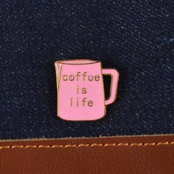 Broșă decorativă cu motiv de cafea 13