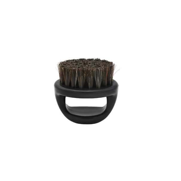 Brosse à barbe en poils de sanglier Brosse à barbe portable 6 x 5,3 cm 1