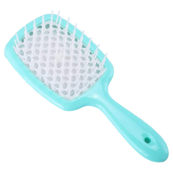 Brosse à cheveux pour femmes Peigne démêlant Peigne pour tous les types de cheveux 20,5 x 8,5 x 3,5 cm turquoise
