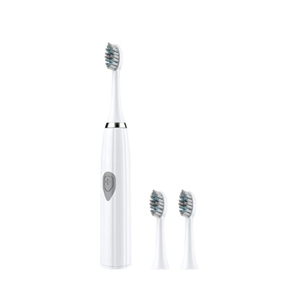 Brosse à dents électrique pour adultes avec poils souples DuPont Portable étanche IPX7 Résistant aux rayures Soins dentaires intelligents blanc