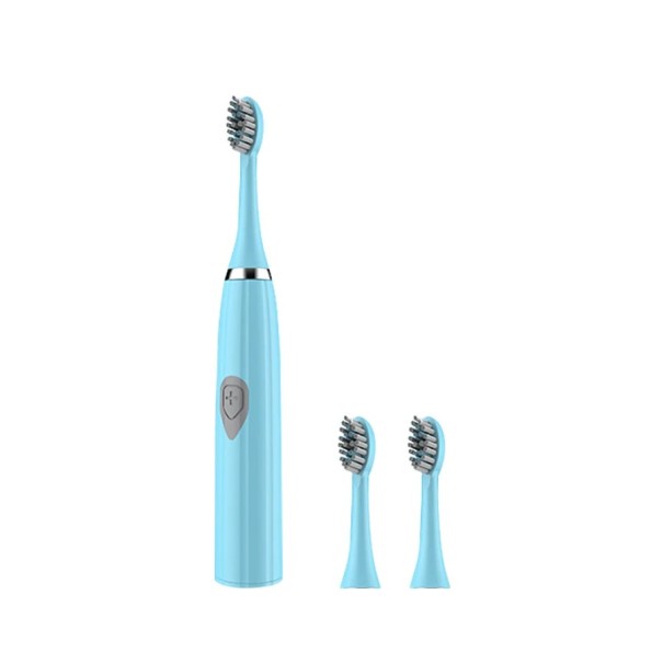 Brosse à dents électrique pour adultes avec poils souples DuPont Portable étanche IPX7 Résistant aux rayures Soins dentaires intelligents bleu