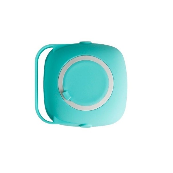 Brosse de lavage pour chiens avec distributeur de shampooing turquoise