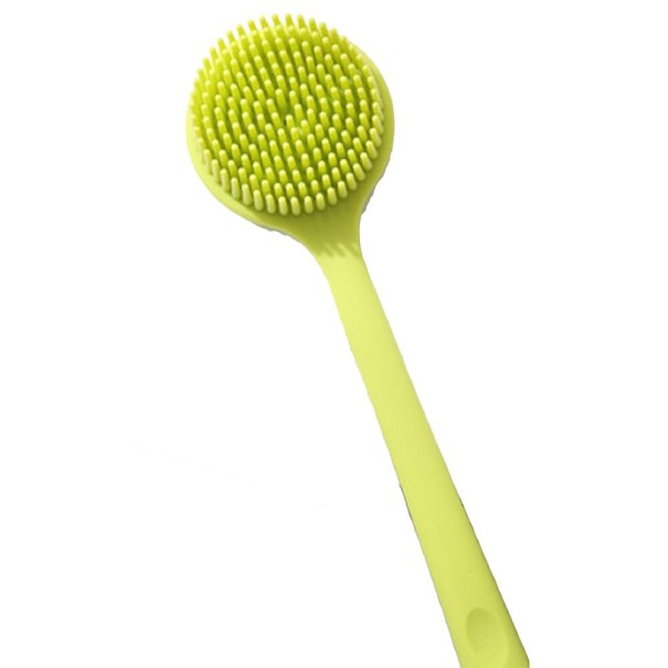 Brosse de massage pour le dos vert fluo