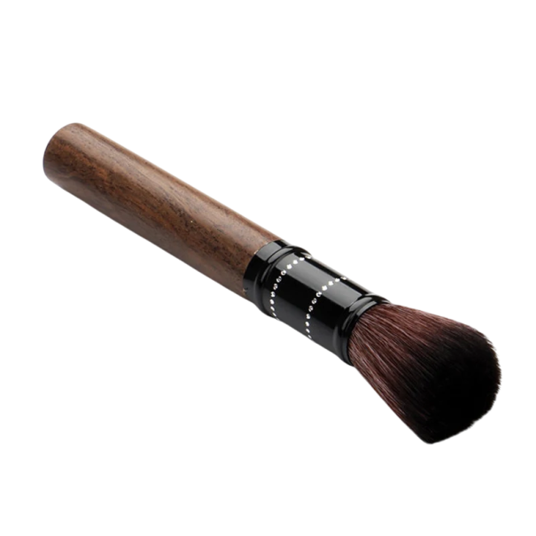 Brosse de nettoyage pour moulin à café 18,5 cm Poignée en bois 4 cm poils en nylon doux Brosse de nettoyage pour machine à café et accessoires 1