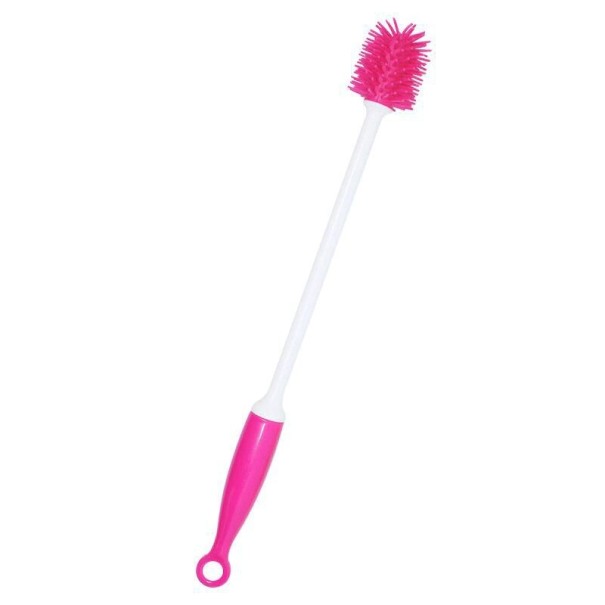 Brosse en silicone pour bouteilles et verres rose foncé