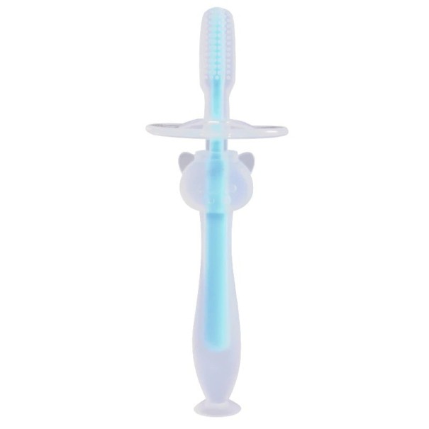 Brosse en silicone pour les plus petits J2778 bleu