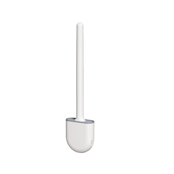 Brosse en silicone pour WC murale blanc