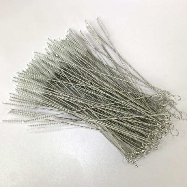Brosses en acier inoxydable pour pailles 100 pcs 1