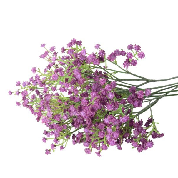 Buchet artificial pentru decor 52 cm Flori decorative violet deschis