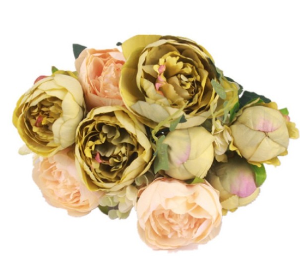 Buchet decorativ de bujori 11