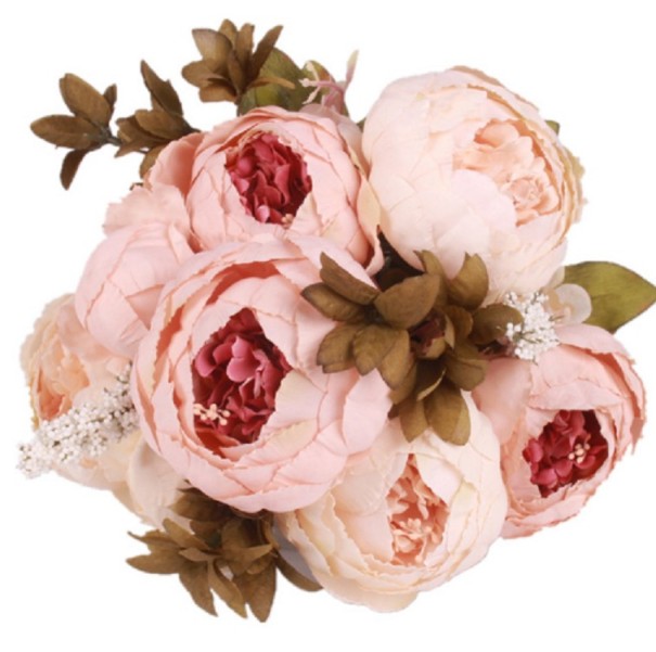 Buchet decorativ de bujori 4