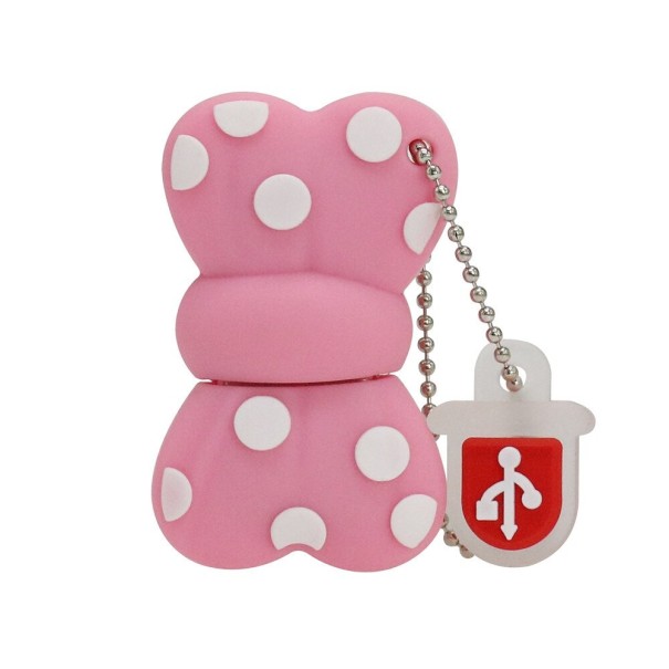 Bueformet USB-flashdrev rosa 64GB