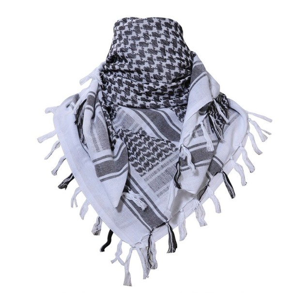 Bufanda de cuadros para hombre blanco