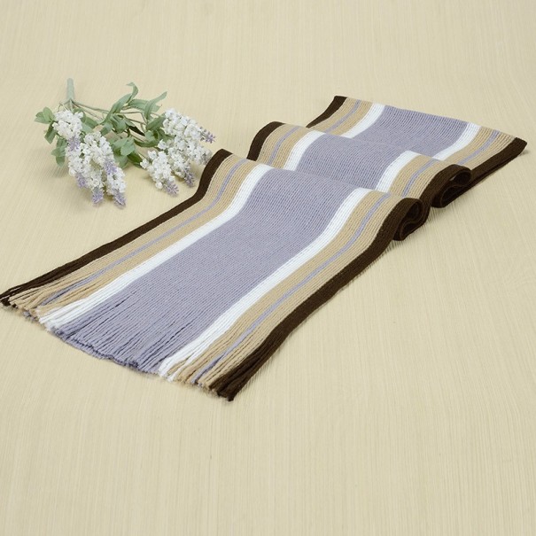 Bufanda de invierno de moda para hombre J755 gris claro Bufanda de invierno de moda para hombre J755 gris claro