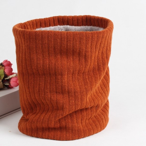 Bufanda de invierno de punto naranja