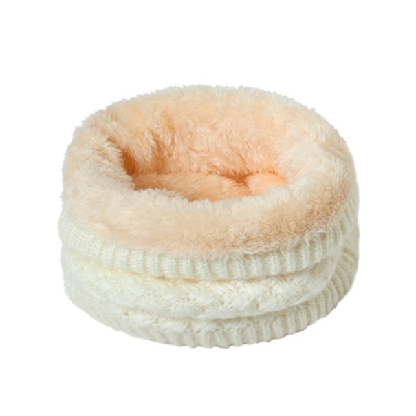Bufanda de punto de invierno para niños blanco