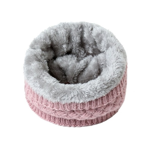 Bufanda de punto de invierno para niños rosa