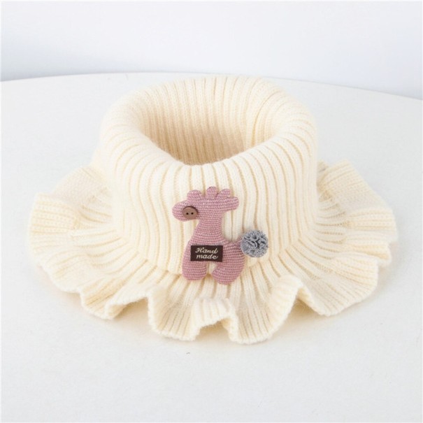 Bufanda de punto para niños A171 beige