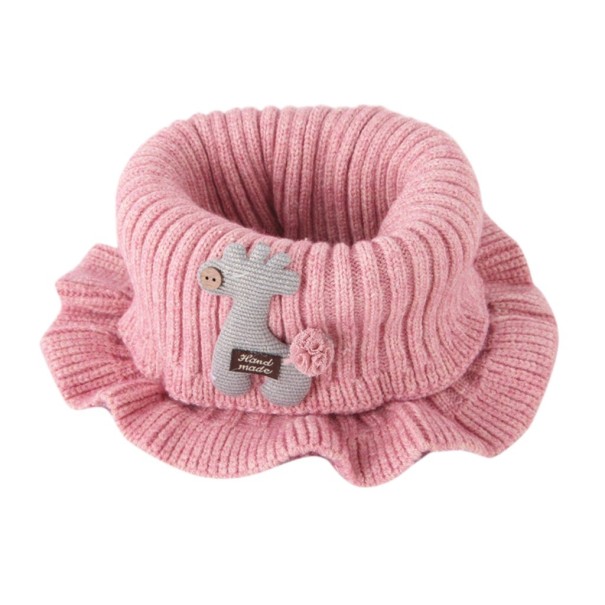 Bufanda de punto para niños A171 rosa