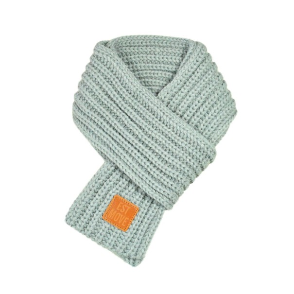 Bufanda de punto para niños J3023 gris