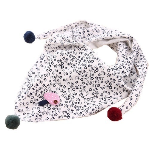Bufanda infantil con pompones J597 4
