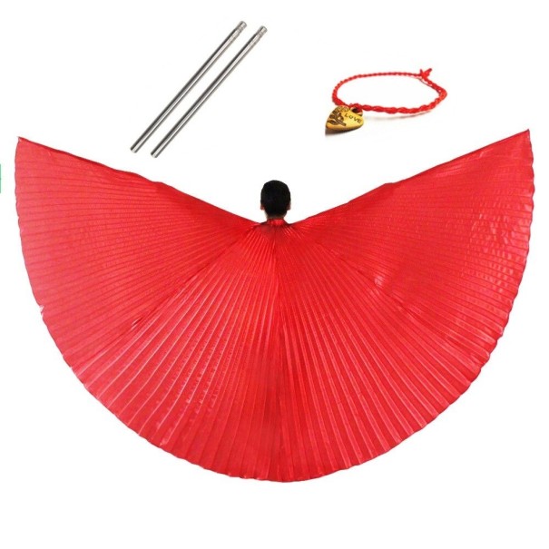Buikdans vleugels rood