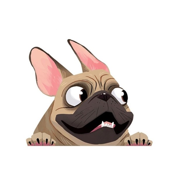 Bulldog bil klistermärke 1