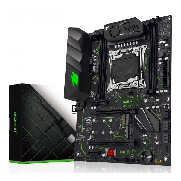 Bundkort 285 x 215 mm ATX med LGA 2011-3 sokkel og X99 chipset til Xeon E5 med 4 DDR4 slots op til 128 GB og 2x M.2 NVMe i sort 1