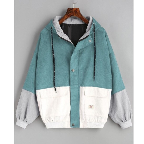 Bunte Damen-Übergangsjacke mit Kapuze XL 5