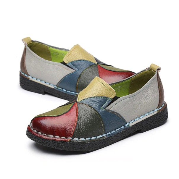 Bunte Damenmokassins J2360 36 2