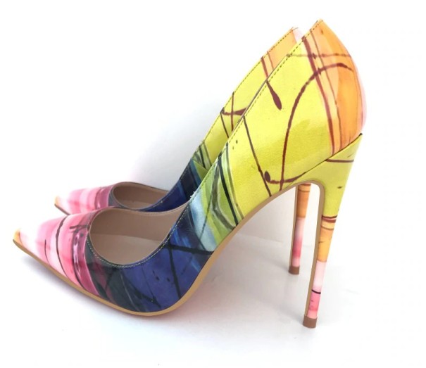 Bunte Damenpumps Angie 40 8 cm