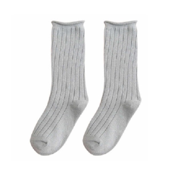 Bunte Mädchensocken grau 7-10 Jahre