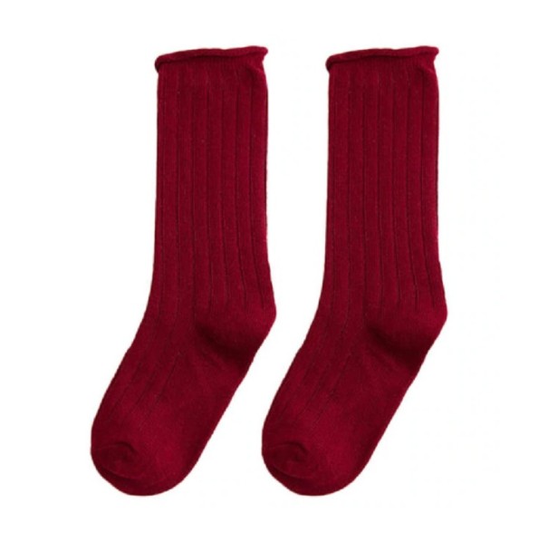 Bunte Mädchensocken rot 7-10 Jahre