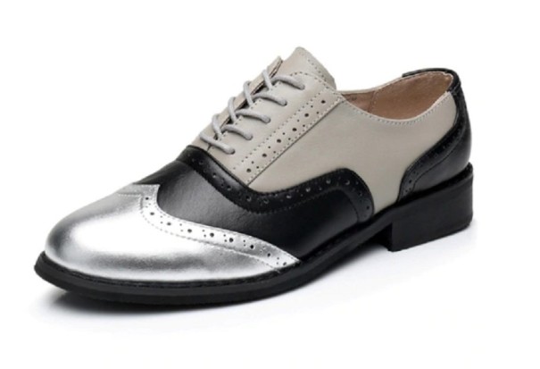 Bunte Oxford-Schuhe für Damen 44 10