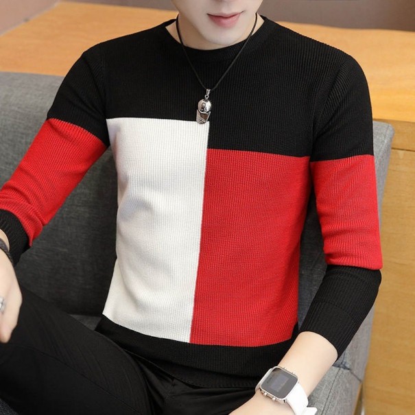 Bunter Pullover für Herren schwarz XS