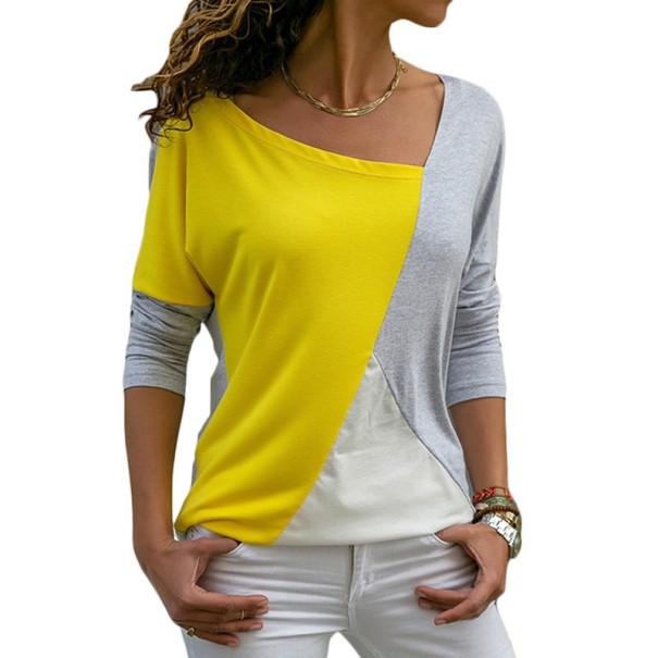 Buntes Langarm-T-Shirt für Damen S 5