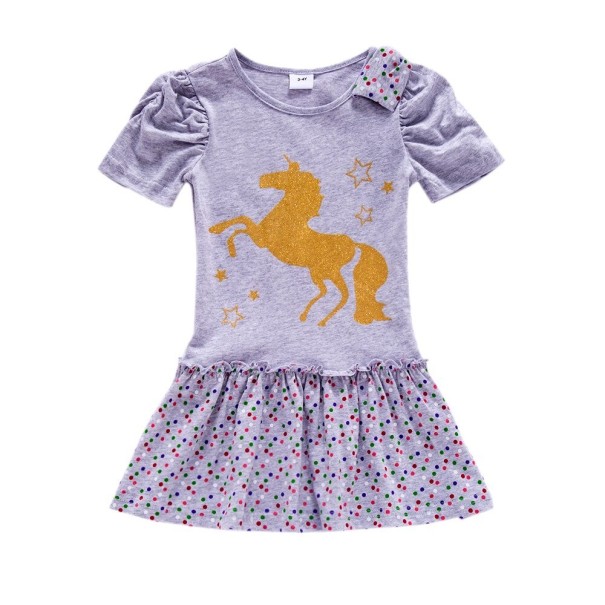 Buntes Mädchenkleid N80 5 F