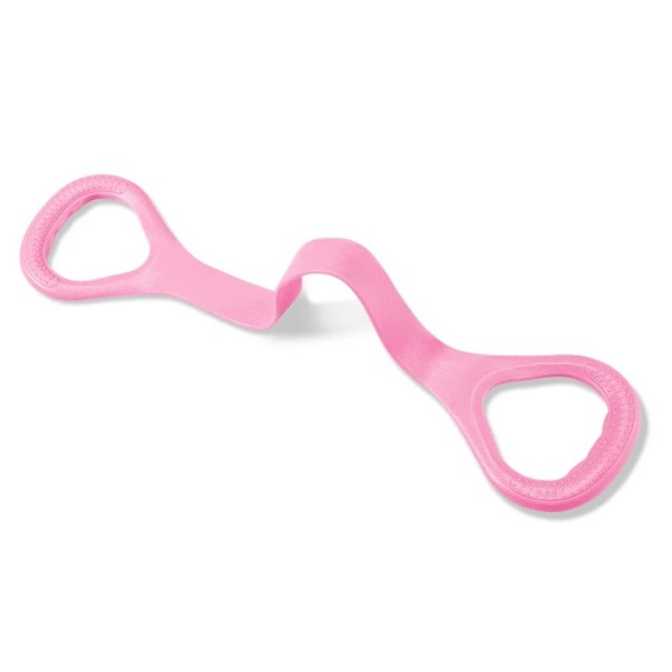 Buntes Widerstandsband für Arme, Rücken, Schultern, elastisches Hilfsmittel für Yoga, Pilates, Reha und Heimübungen rosa