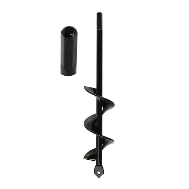 Burghiu spiral pentru grădină 4x45 cm Oțel carbon Burghiu de pământ pentru plantarea ghivecelor Unelte pentru pământ liber Accesorii pentru bormașină 1