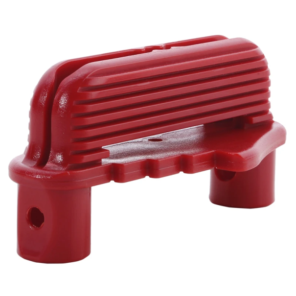 Buscador de línea central de tablero 100 x 50 x 58 mm Marcado preciso del centro del tablero Plantilla de madera Hasta 64 mm de ancho Herramientas de carpintería rojo