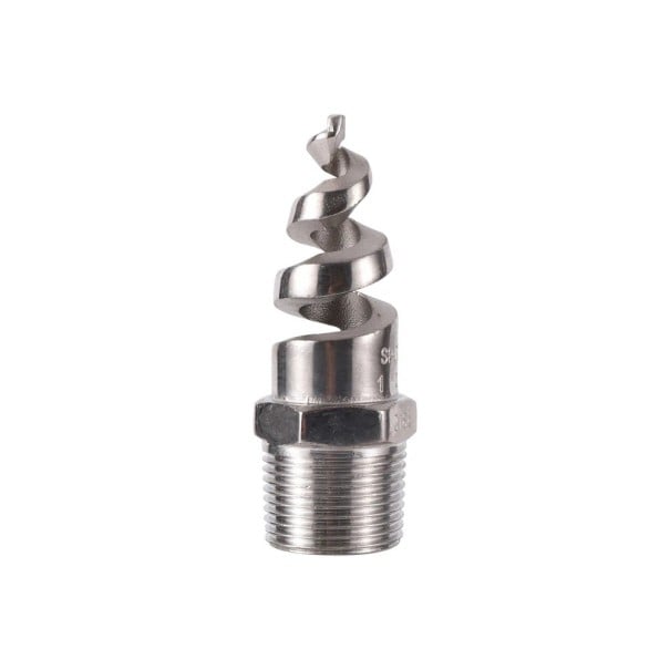 Buse en spirale en acier inoxydable 1" 32,5 mm 316L avec filetage externe anti-obstruction large pulvérisation pour irrigation 1